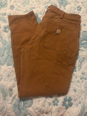 Carhartt Womens Brown Cargo Work Pants